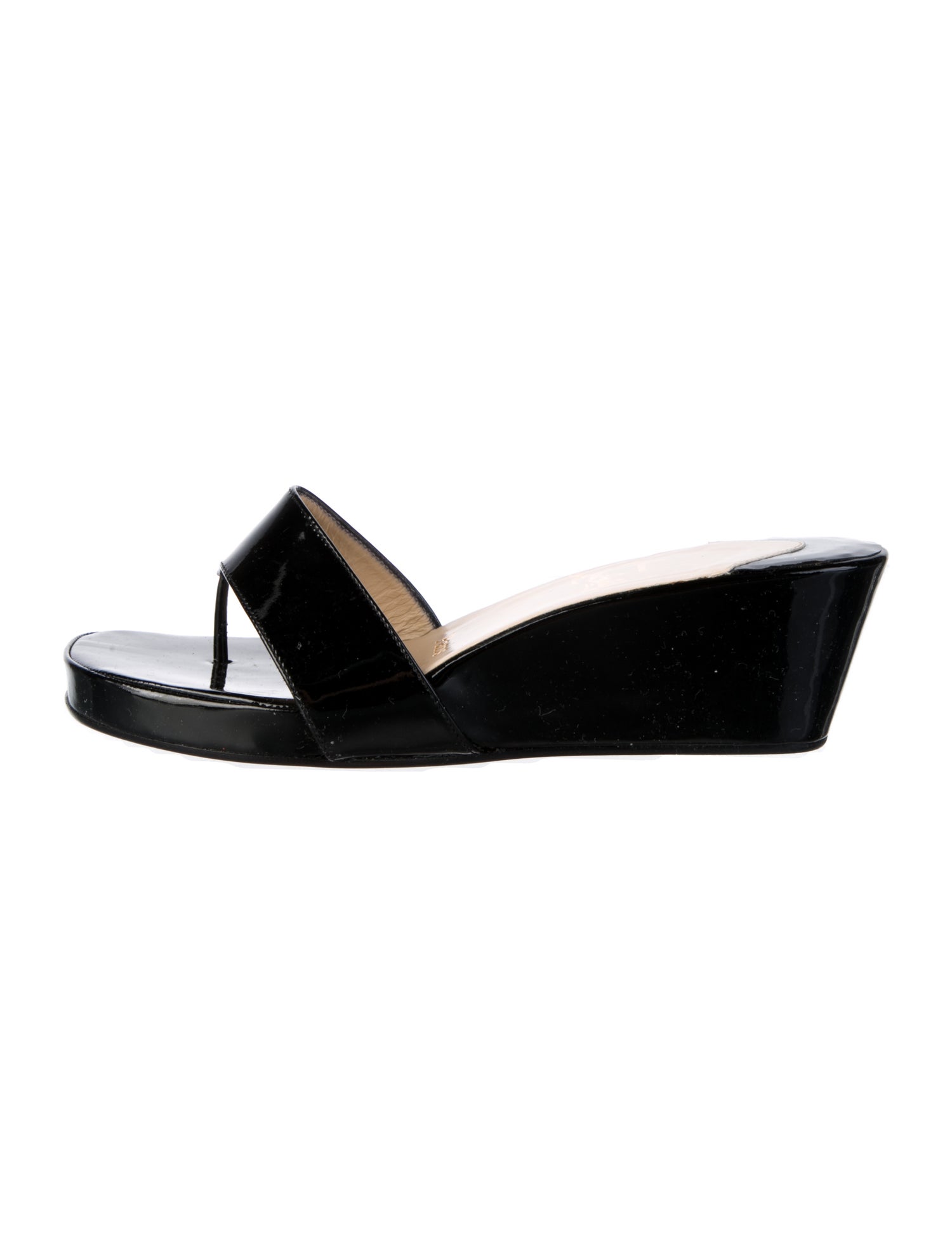 Christian Louboutin Patent Leather Slides