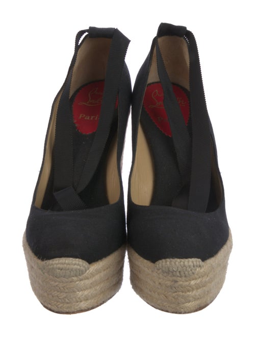 Christian Louboutin Canvas Colorblock Pattern Pumps