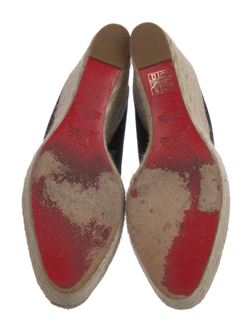 Christian Louboutin Canvas Colorblock Pattern Pumps