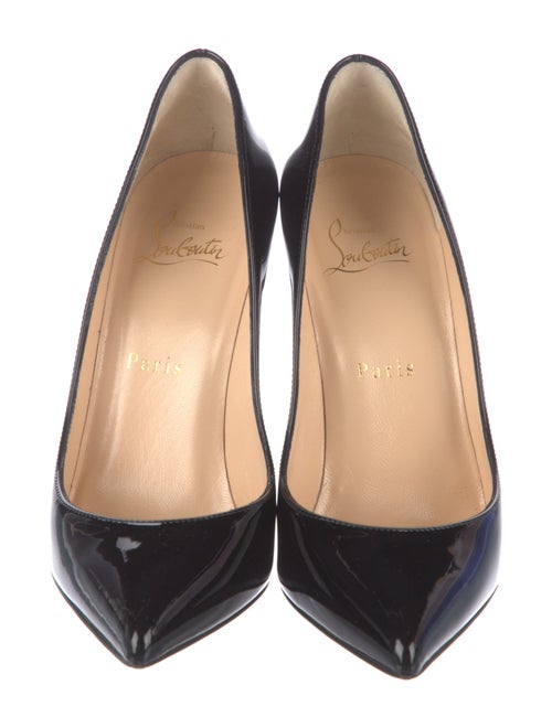 Christian Louboutin Patent Leather Leather Trim Embellishment Pumps