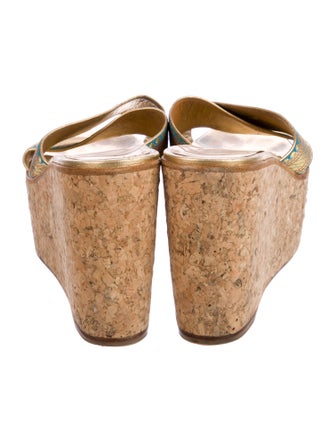 Christian Louboutin Striped Slides