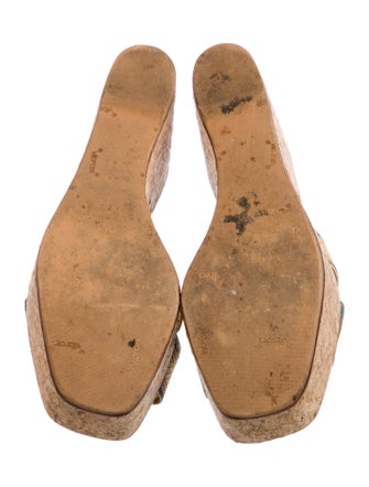 Christian Louboutin Striped Slides