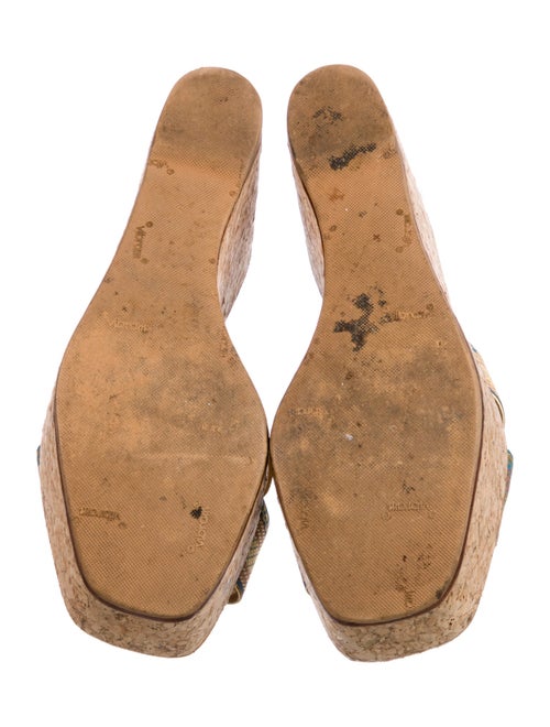 Christian Louboutin Striped Slides