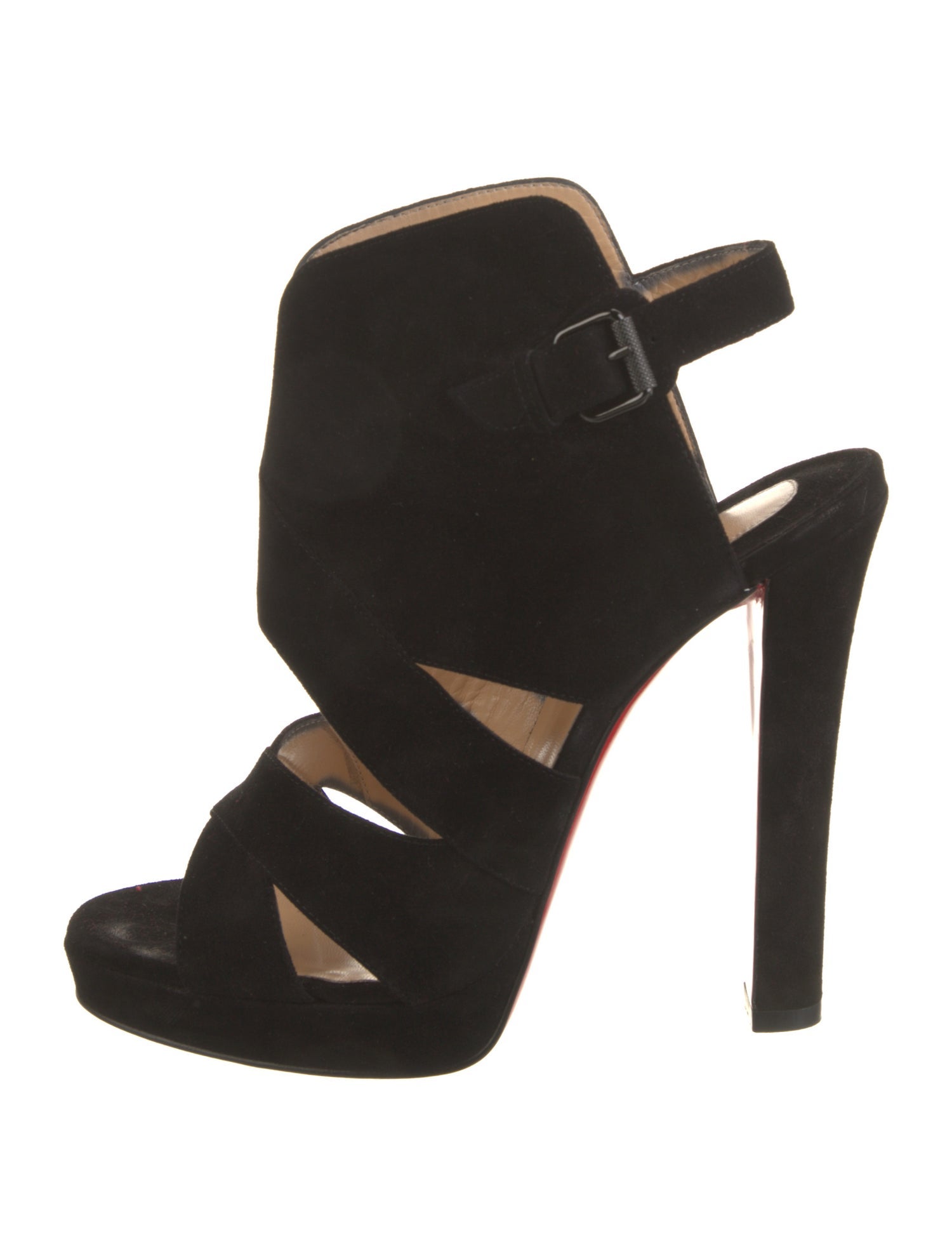 Christian Louboutin Suede Slingback Sandals