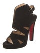Christian Louboutin Suede Slingback Sandals