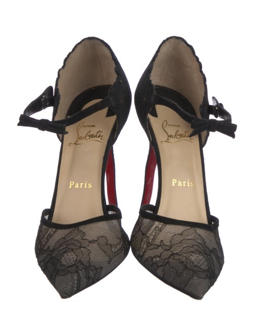 Christian Louboutin Lace Lace Pattern D'Orsay Pumps
