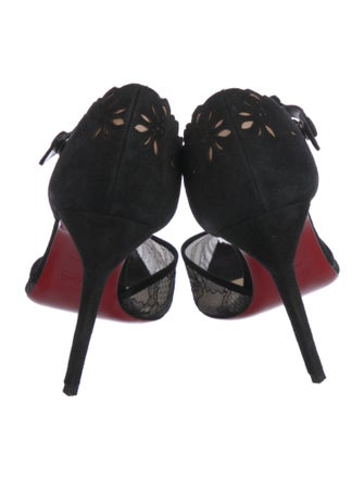 Christian Louboutin Lace Lace Pattern D'Orsay Pumps