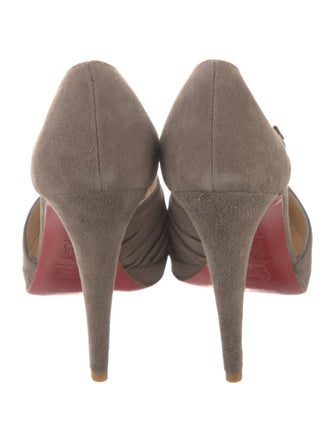Christian Louboutin Suede D'Orsay Pumps