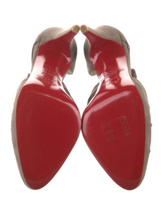 Christian Louboutin Suede D'Orsay Pumps