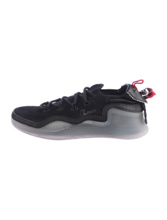 Christian Louboutin Spike Accents Suede Sneakers