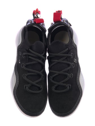 Christian Louboutin Spike Accents Suede Sneakers