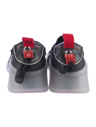 Christian Louboutin Spike Accents Suede Sneakers
