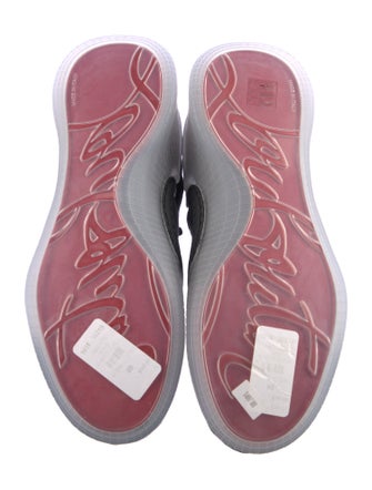 Christian Louboutin Spike Accents Suede Sneakers