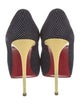 Christian Louboutin Suede Polka Dot Print Pumps