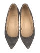 Christian Louboutin Suede Studded Accents Ballet Flats