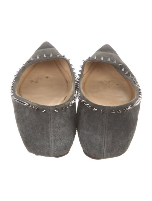 Christian Louboutin Suede Studded Accents Ballet Flats