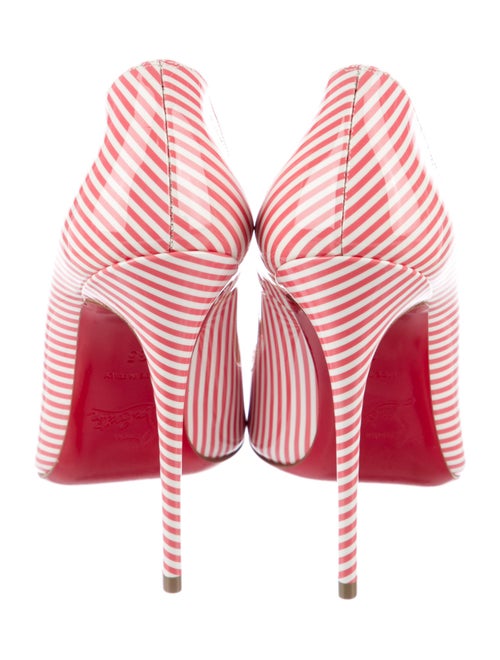 Christian Louboutin Patent Leather Striped Pumps