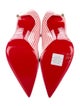 Christian Louboutin Patent Leather Striped Pumps