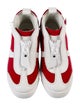 Christian Louboutin Nylon and Leather High Top Sneaker