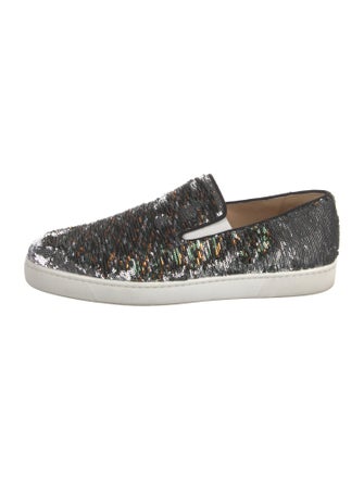 Christian Louboutin Sequins Printed Sneakers