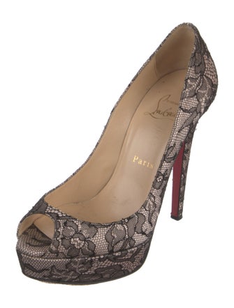 Christian Louboutin Lace Lace Pattern Pumps