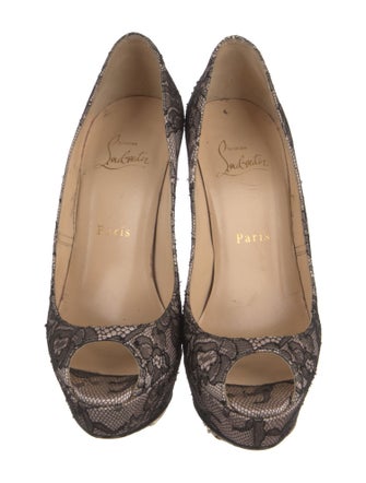 Christian Louboutin Lace Lace Pattern Pumps