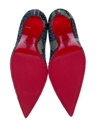 Christian Louboutin Suede Camouflage Print Pumps