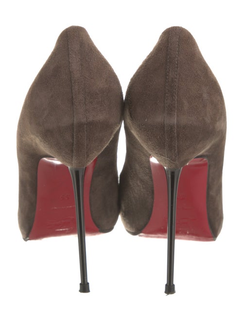 Christian Louboutin Chain-Link Accent Suede Pumps