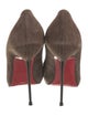 Christian Louboutin Chain-Link Accent Suede Pumps