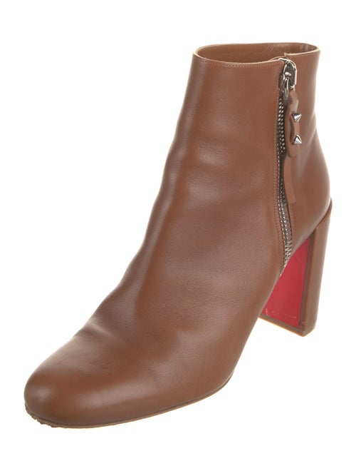 Christian Louboutin Spike Accents Leather Boots