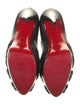 Christian Louboutin Leather Cutout Accent Pumps