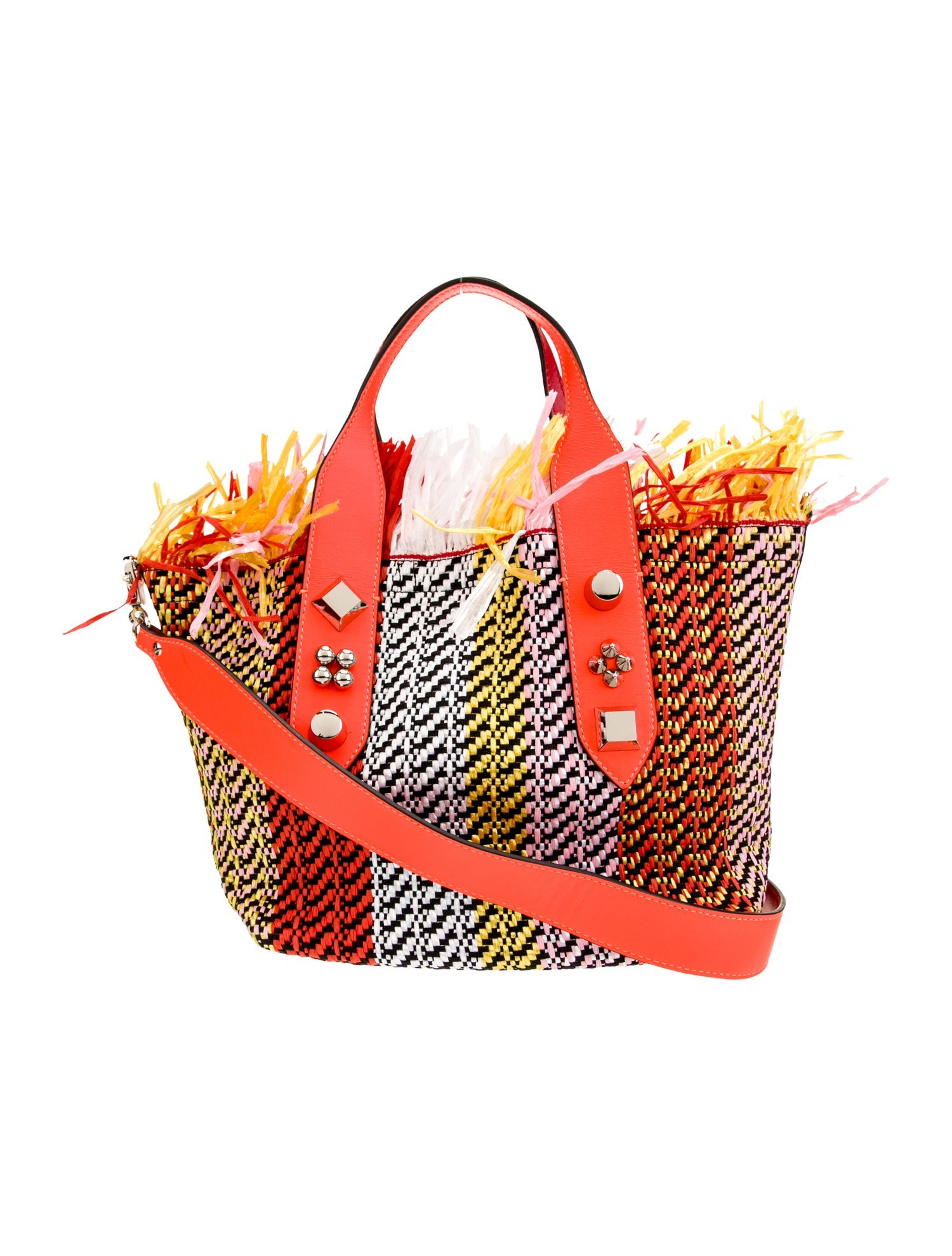 Christian Louboutin Raffia Frangibus Small