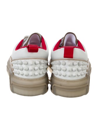 Christian Louboutin Spike Accents Leather Sneakers
