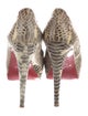 Christian Louboutin Python Animal Print Pumps