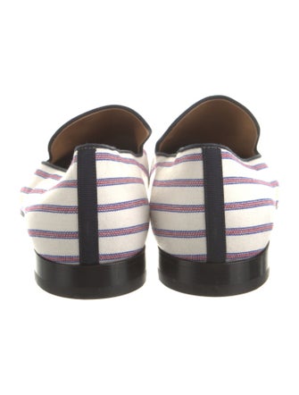 Christian Louboutin Canvas Striped Loafers
