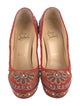 Christian Louboutin Suede Crystal Embellishments Pumps