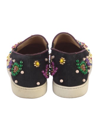Christian Louboutin Suede Printed Sneakers