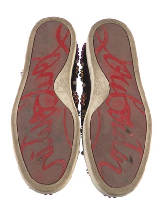 Christian Louboutin Suede Printed Sneakers
