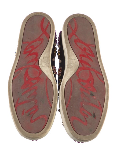 Christian Louboutin Suede Printed Sneakers