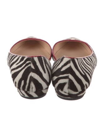 Christian Louboutin Ponyhair Printed D'Orsay Flats