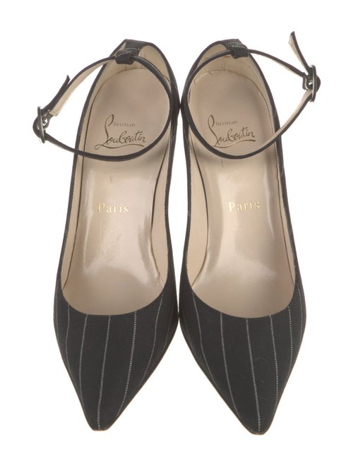Christian Louboutin Canvas Striped Pumps