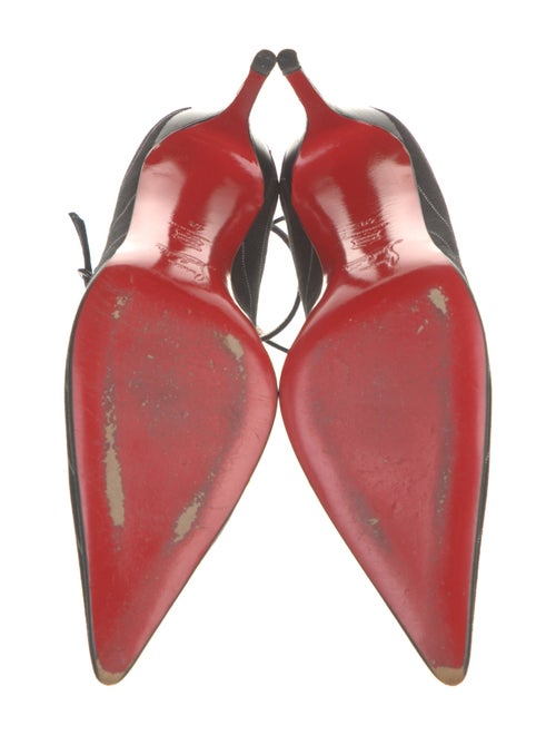 Christian Louboutin Canvas Striped Pumps