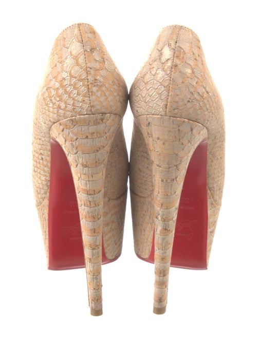 Christian Louboutin Python Animal Print Pumps