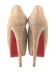 Christian Louboutin Python Animal Print Pumps
