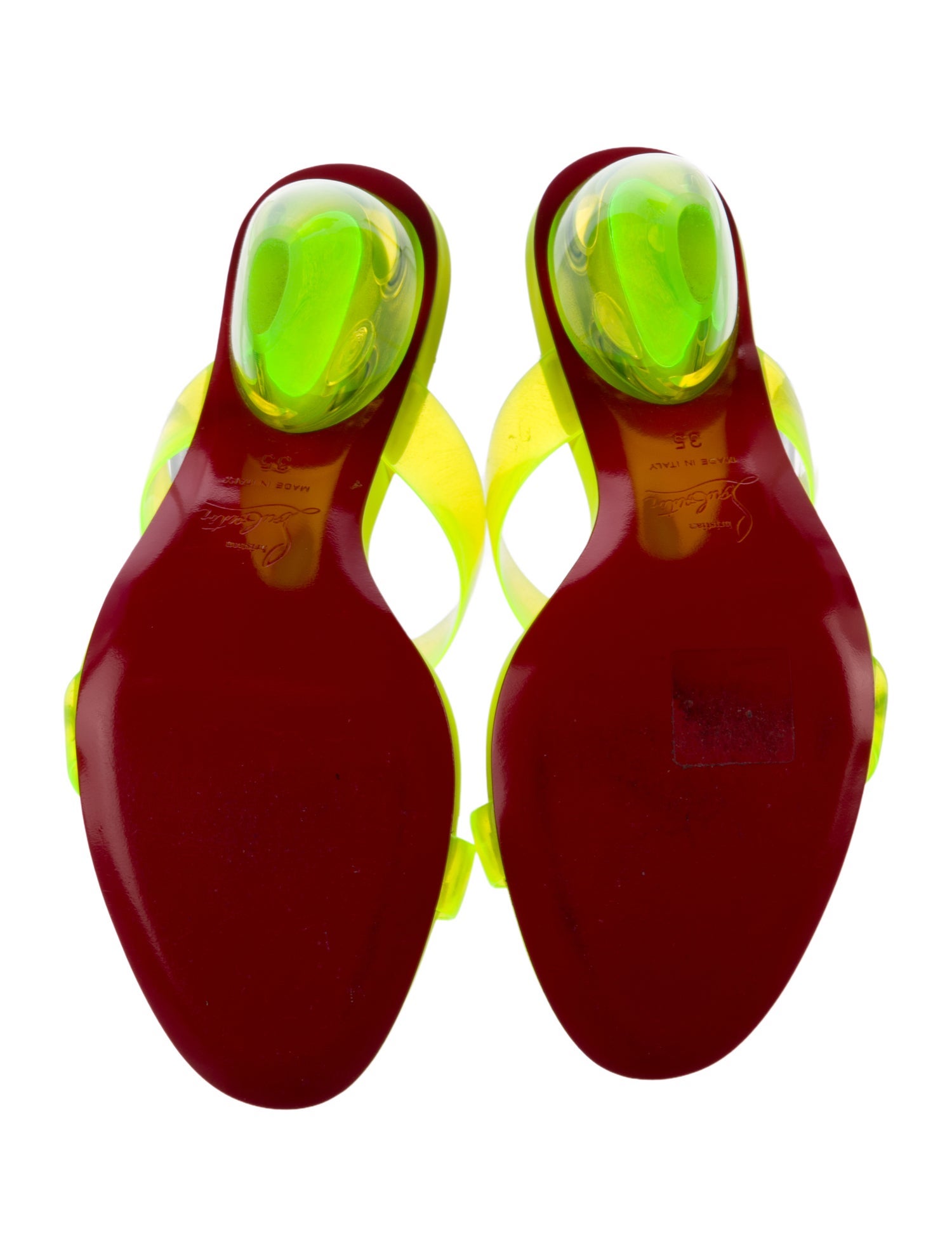 Christian Louboutin PVC Slides