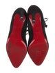 Christian Louboutin Suede Cutout Accent Lace-Up Boots