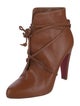 Christian Louboutin Leather Lace-Up Boots