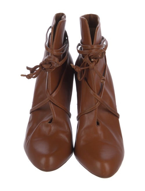 Christian Louboutin Leather Lace-Up Boots