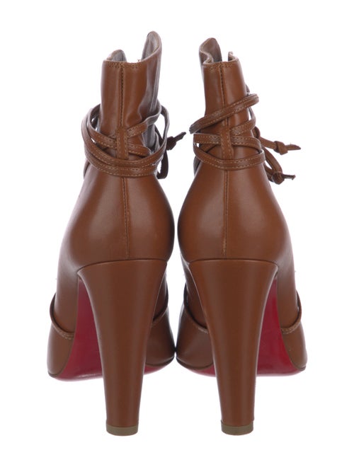 Christian Louboutin Leather Lace-Up Boots