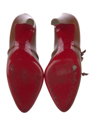 Christian Louboutin Leather Lace-Up Boots